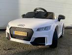 Audi TT'RS 12v zwart - RC – Leder zit – Rubberband Bleu, Ophalen of Verzenden, Nieuw, Overige typen