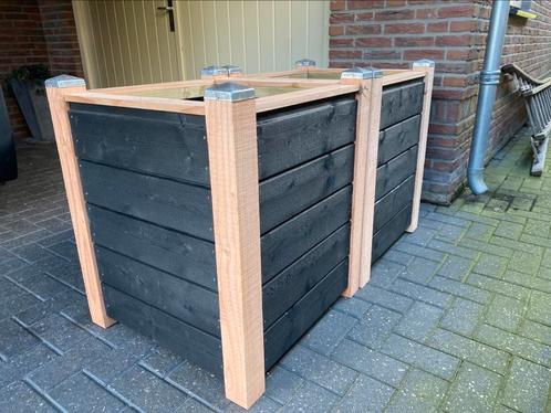HOUTEN BAKKEN PLANTENBAK BOOMBAK MET DOUGLAS HOEKPALEN, Tuin en Terras, Bloembakken en Plantenbakken, Zo goed als nieuw, Hout