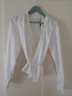 Te koop nieuwe witte Neo Noir Jerri wikkelblouse 100% katoen, Kleding | Dames, Blouses en Tunieken, Neo Noir, Wit, Nieuw, Ophalen of Verzenden