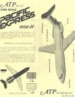 ATP decals Pacific Express BAC One-11 voor Airfix 1/144, Nieuw, Overige merken, Vliegtuig, 1:144 tot 1:200