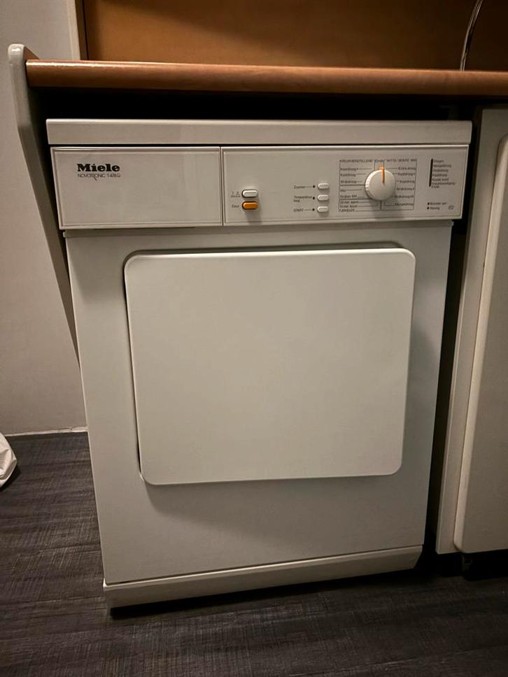 Miele Novotronic T478G Droger (op gas), Witgoed en Apparatuur, Wasdrogers, Gebruikt, Luchtafvoer, Voorlader, 4 tot 6 kg, 85 tot 90 cm