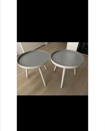 2 ronde rond bijzettafel Salontafel tafel Koffietafel  beschikbaar voor biedingen
