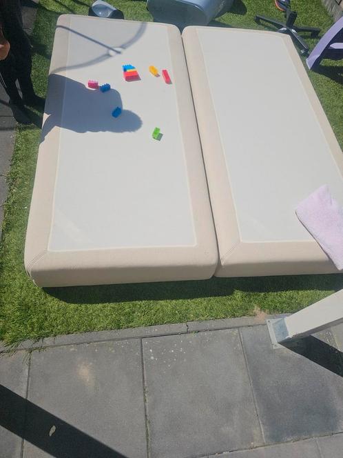ESPEVAR IKEA  boxspring 180cm200cm, Huis en Inrichting, Slaapkamer | Bedden, Zo goed als nieuw, Eenpersoons, 180 cm, 200 cm, Beige