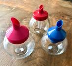 Vintage, retro glazen suikerstrooiers, prijs per stuk, Ophalen of Verzenden, Huis en Inrichting