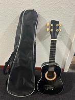Zwarte Ukelele met Draagtas, Ophalen of Verzenden, Zo goed als nieuw, Hollow body, Overige merken
