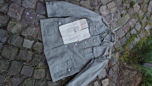 Duitse veldaanmaak tunic, Verzamelen, Militaria | Tweede Wereldoorlog, Landmacht, Kleding of Schoenen, Nederland, Ophalen of Verzenden