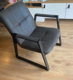 Donkergrijze fauteuil - industriele look, Ophalen, Gebruikt, Industrieël, Eén