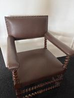 Antieke Stoel met gedraaide poten, Antiek en Kunst, Ophalen of Verzenden