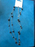 Dubbelsnoers ketting (NIEUW), Ophalen of Verzenden, Nieuw, Zilver, Overige materialen