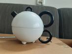 arzberg tea for one zwart-wit keramiek theepot, Ophalen of Verzenden