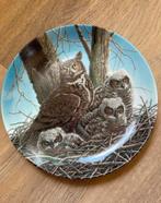 Limitededition bord “the great horned owl” door Jim Beaudoin, Antiek en Kunst, Antiek | Servies los, Ophalen