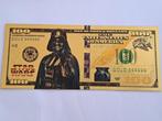BANKBILJET GOUDFOLIE -STAR WARS - DARTH FADER, Verzamelen, Verzenden, Nieuw, Overige typen