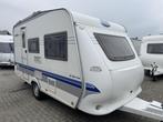 Hobby De luxe Easy 400 SF 2005 Voortent/Fietsenrek, Caravans en Kamperen, Overige typen, Standaardzit, Hobby, Bedrijf