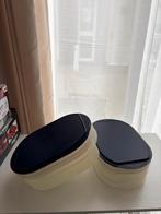 Tupperware bakjes voor o.a. vleeswaren, Ophalen of Verzenden, Gebruikt, Blauw, Bak of Kom