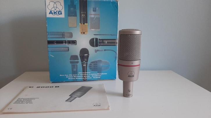 AKG C2000B studio microfoon, Muziek en Instrumenten, Microfoons, Zo goed als nieuw, Studiomicrofoon, Ophalen of Verzenden