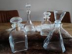 Set van 4 Vintage Karaffen, Antiek en Kunst, Antiek | Glas en Kristal, Ophalen