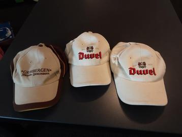 Duvel en grimbergen petjes beschikbaar voor biedingen