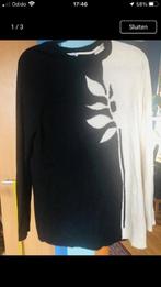 mooie zwart witte trui Gerry Weber 42/44 zgan, Kleding | Dames, Truien en Vesten, Maat 42/44 (L), Zo goed als nieuw, Gerry Weber