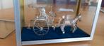 MOOIE ZILVEREN PAARD EN WAGEN VAN MASSIEF ZILVER HET GEHEEL, Antiek en Kunst, Ophalen of Verzenden, Zilver