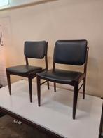 Vintage eetkamerstoelen 1965 teak frame 95,- per stul, Ophalen, ,, Zo goed als nieuw, ,