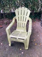 Groene kunststof tuinstoel - Gratis af te halen, Tuin en Terras, Tuinstoelen, Ophalen, Gebruikt, Kunststof