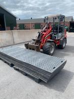 6 Kunstst rijplaat 300x100x2cm dubb profiel+Stalen koppelst, Doe-het-zelf en Verbouw, Ophalen of Verzenden, Zo goed als nieuw