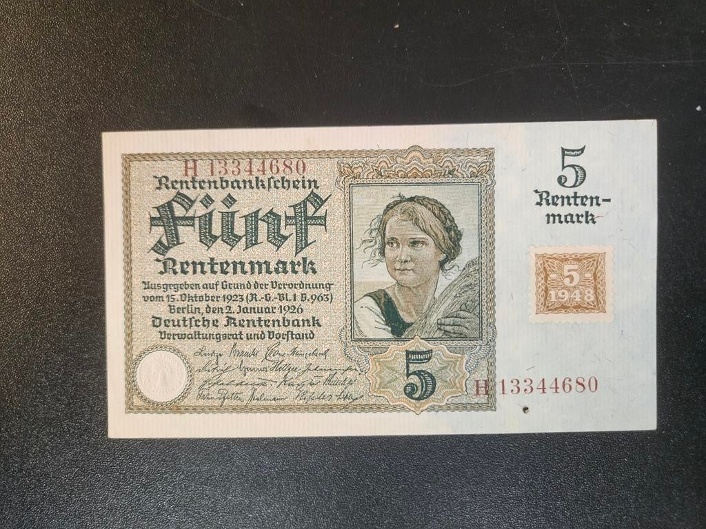 DDR pick 2A 1948 (old-date 1926) UNC- prikgaatje, Postzegels en Munten, Bankbiljetten | Europa | Niet-Eurobiljetten, Ophalen of Verzenden