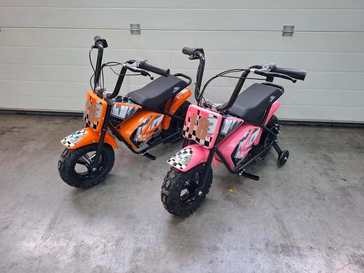 NIEUW! Monkeybike electrische kinderfiets crosser zijwielen, Kinderen en Baby's, Speelgoed | Buiten | Accuvoertuigen, Nieuw, Ophalen of Verzenden