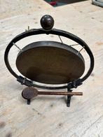 Vintage Bronzen Tafelgong Jaren 30, Ophalen of Verzenden, Gebruikt