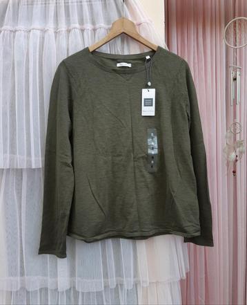 Marc O'Polo nieuw khaki shirt top longsleeve organic S M  beschikbaar voor biedingen