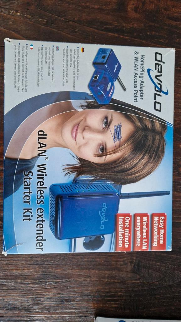Devolo dLAN Wireless Extender Starter Kit, Computers en Software, Powerlines, Gebruikt, Ophalen