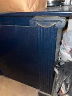 Zwarte oude dressoir, Ophalen of Verzenden, Gebruikt, 25 tot 50 cm
