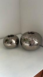 Leuke zilver kleurige waxine licht houders, Ophalen, Overige materialen, Gebruikt, Overige kleuren