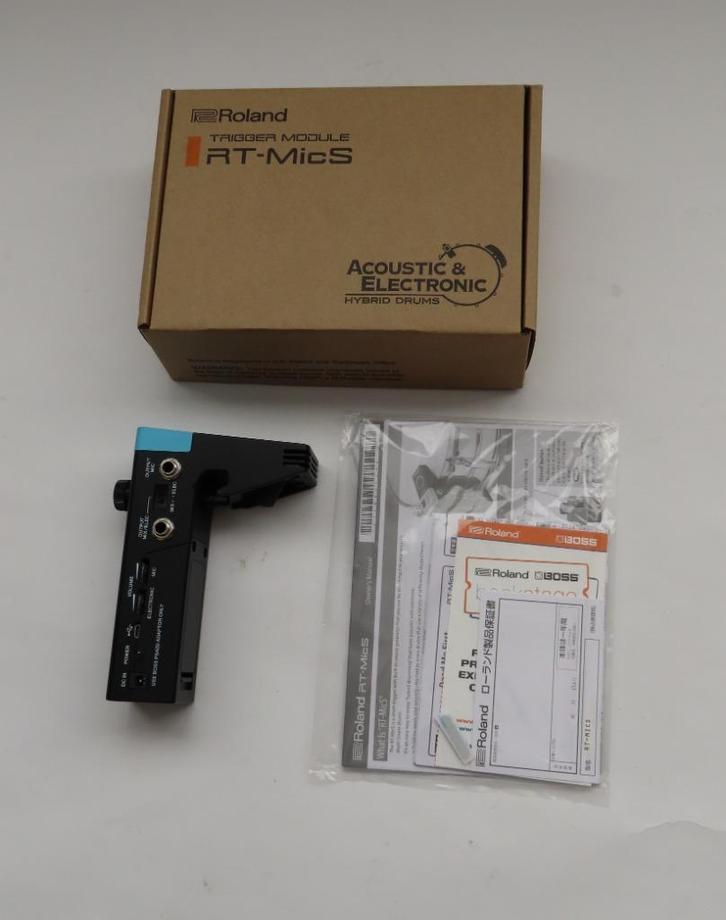 Roland RT-MicS Hybride Drummodule / Trigger, Muziek en Instrumenten, Instrumenten | Onderdelen, Zo goed als nieuw, Drums of Percussie