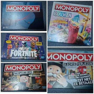Diverse Monopoly edities ! (Ook NIEUW!) beschikbaar voor biedingen