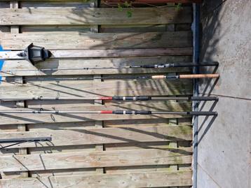 Prachtige set winckle picker en karperhengels beschikbaar voor biedingen