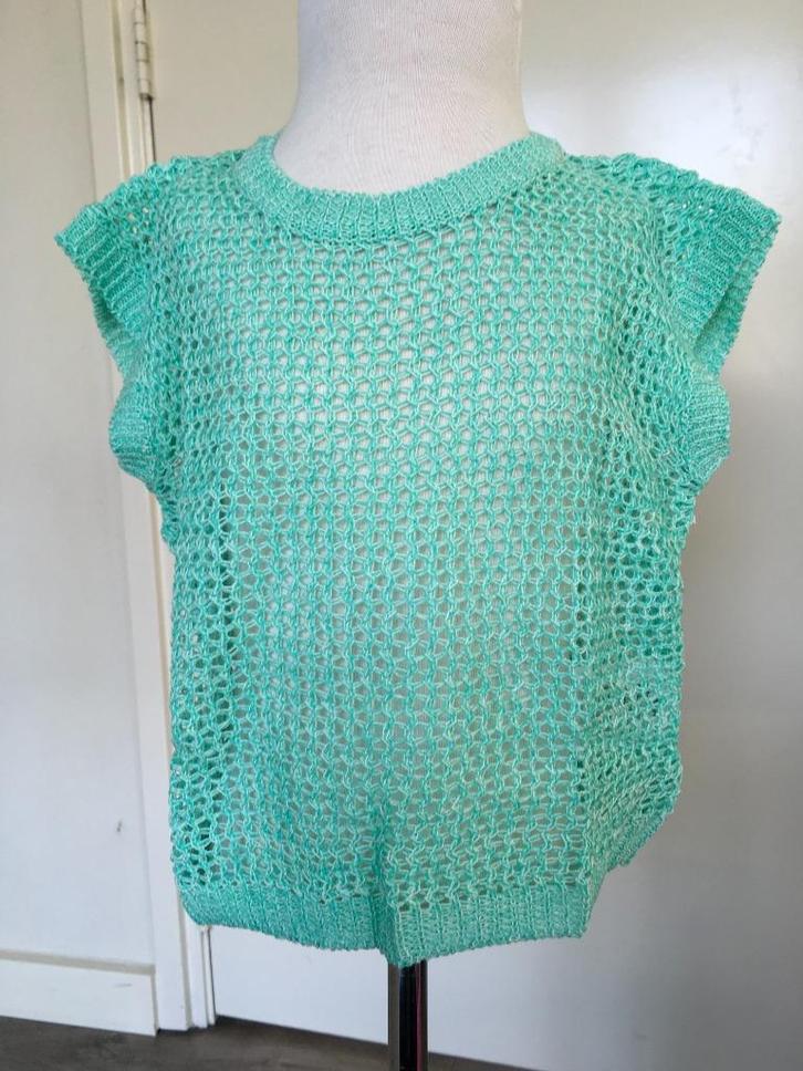 FASHION GIRLS open gewerkte top groen NIEUW maat 98 ZY, Kinderen en Baby's, Kinderkleding | Maat 98, Nieuw, Meisje, Shirt of Longsleeve
