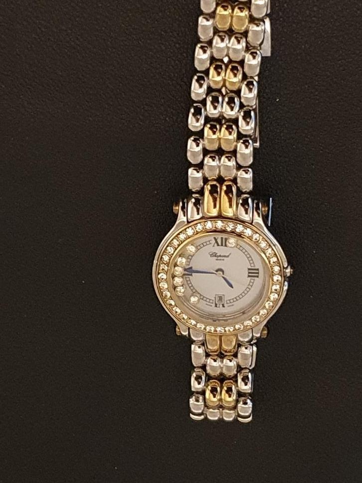 Chopard Happy Sport jaren 90 verkeerd in perfecte staat, Sieraden, Tassen en Uiterlijk, Horloges | Dames, Zo goed als nieuw, Polshorloge