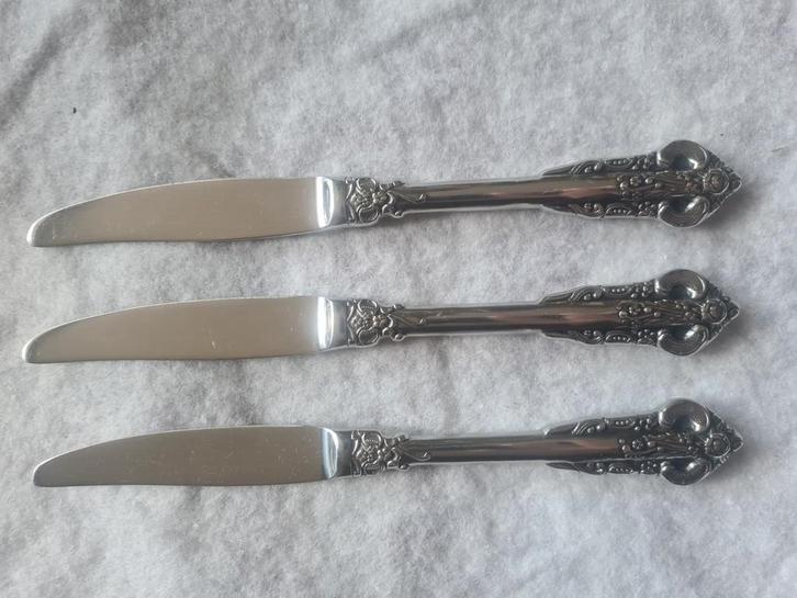 Sola elite florence vis bestek messen zeer zeldzaam 18,5 cm, Antiek en Kunst, Antiek | Bestek, Ophalen