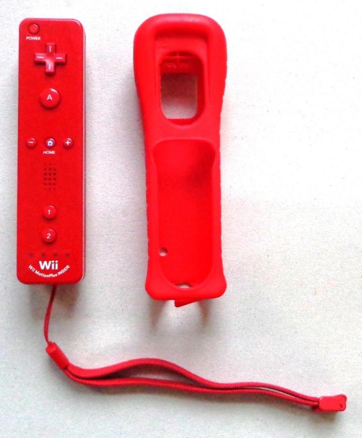 Originele Wii Motion Plus Remote Controller Rood, Spelcomputers en Games, Games | Nintendo Wii, Zo goed als nieuw, Ophalen of Verzenden