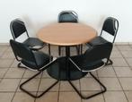 ronde tafel vergadertafel stoelen zwart, Ophalen, Rond, Zo goed als nieuw, Tafelblad