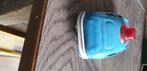 oud speelgoed blikken auto jaguar met zwaailicht blauw india, Antiek en Kunst, Antiek | Speelgoed, Ophalen of Verzenden
