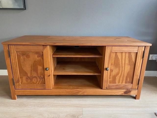 tv meubel, Huis en Inrichting, Kasten | Televisiemeubels, Gebruikt, Minder dan 100 cm, 100 tot 150 cm, 50 tot 75 cm, Grenenhout
