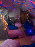 Slaapfeest tipi Grijs/Roze, Ophalen, Zo goed als nieuw, Verjaardag