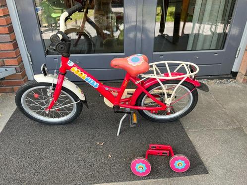 Kinderfiets Loekie 16 inch, Fietsen en Brommers, Fietsen | Kinderfietsjes, Gebruikt, 16 tot 20 inch, Zijwieltjes, Ophalen