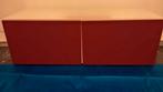 IKEA Besta basiselement met hoogglans deurtjes, glasplaat., Huis en Inrichting, Ophalen, 100 tot 150 cm, 25 tot 50 cm, Gebruikt