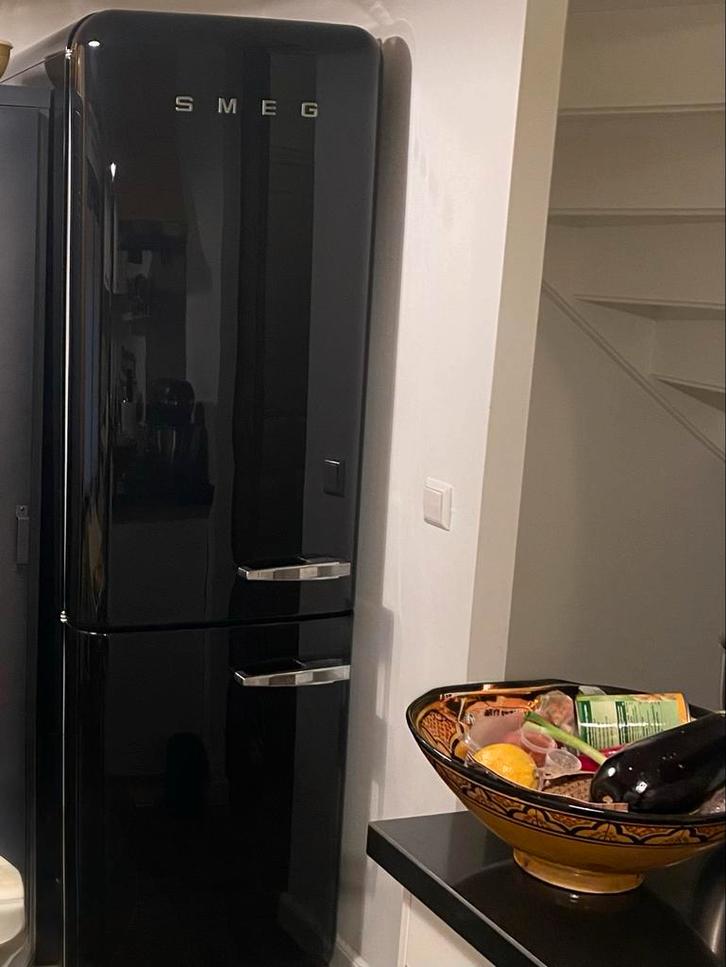 Defecte Smeg FAB32LNEN1 Koel-Vriescombinatie - Zwart, Witgoed en Apparatuur, Koelkasten en IJskasten, Niet werkend, Met vriesvak