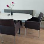 Bert plantagie  4 leren stoelen, Huis en Inrichting, Ophalen, Zo goed als nieuw