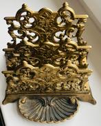 Antieke Koperen Brievenhouder met Ornamenten, Verzenden, Koper