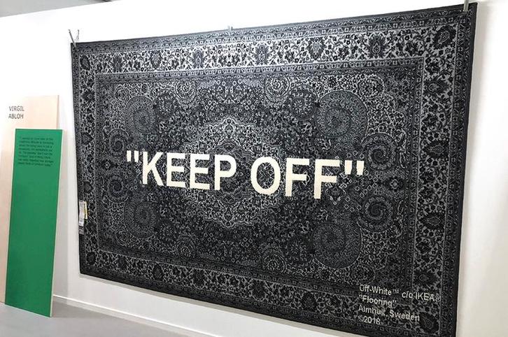 Ikea x Off White ‘KEEP OFF’ 200x300cm vloerkleed, Huis en Inrichting, Stoffering | Tapijten en Kleden, Nieuw, 200 cm of meer, 200 cm of meer